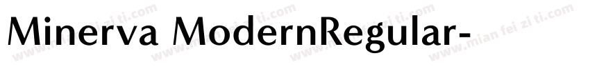 Minerva ModernRegular字体转换